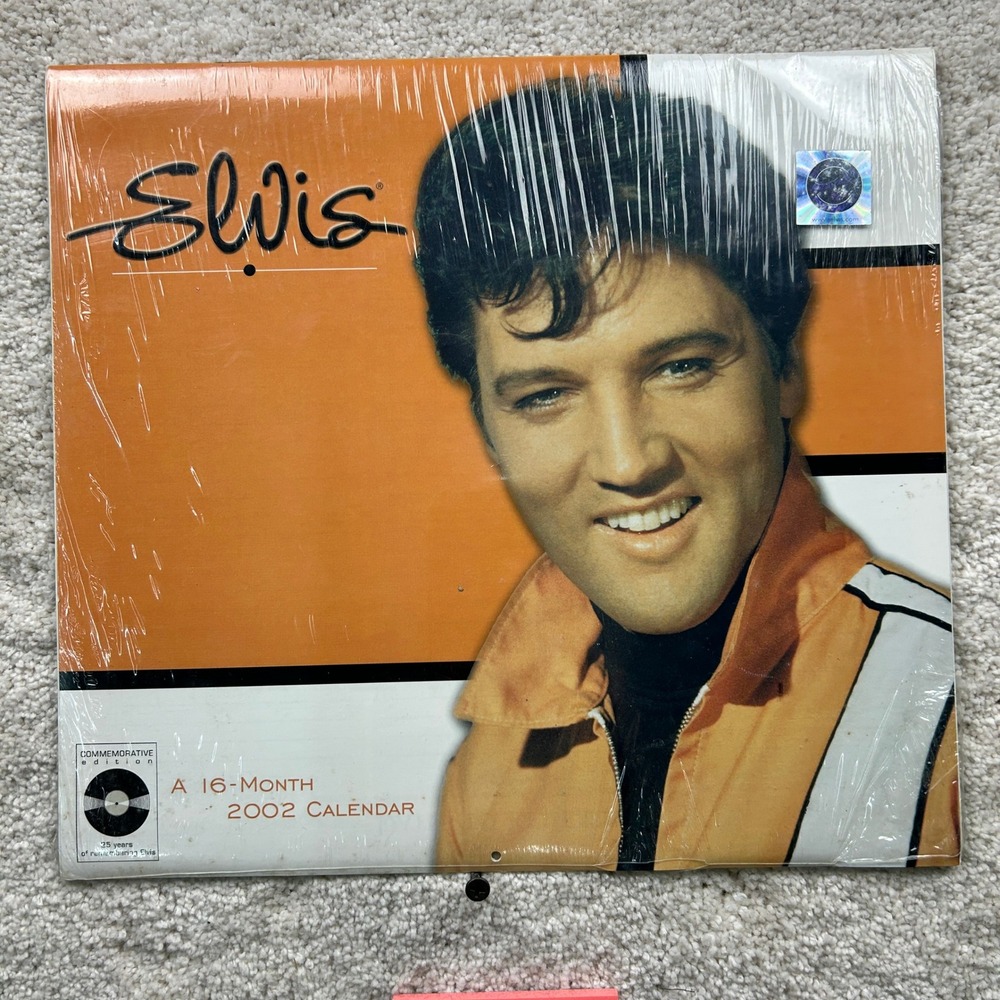 Elvis Presley 2002 Calendar 25th Anniversary Commemorative Edition Sealed NOS